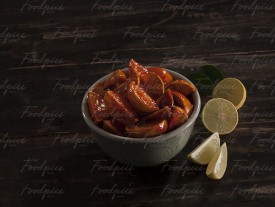 Lime Pickle Lime pickle with lemon wedges image preview
