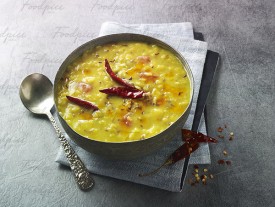 Dal Fry Yellow lentil soup tempered with red chillies image preview