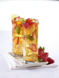 Strawberry & Lemon Punch Fruit Punch In Tall Glass image preview