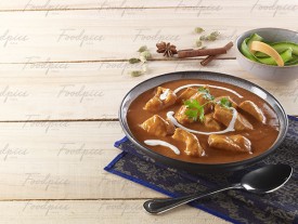 Chicken Makhani Butter chicken curry garnished with fresh cream image preview
