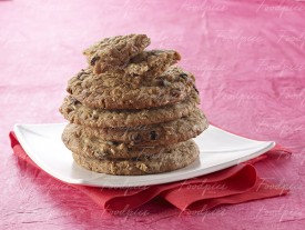Chocolate Oat Cookies Pile of chocolate & oat cookies image preview