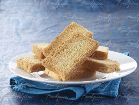 Rusk Plate of golden crispy rusks image preview