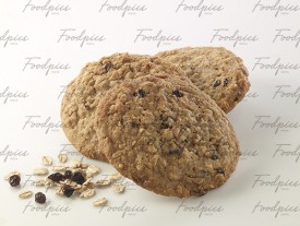 Chocolate Oat Cookies Isolated cookies with chocolate chips & oats preview