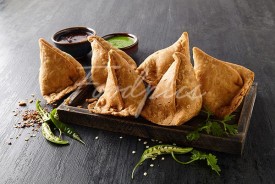 Samosa Stuffed savoury pasties with Chillies image preview