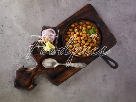 Chana Masala Chickpeas curry in top angle image preview