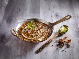 Dal Makhani Punjabi black lentil curry in traditional kadhai image preview