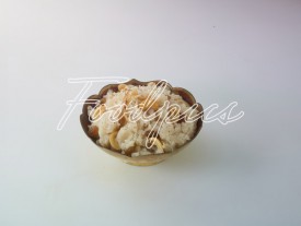 Sheera Sweet semolina pudding in metal bowl image preview