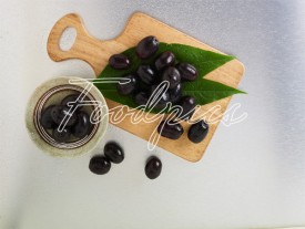 Jamun Black plums in top angle with water drops preview
