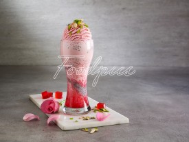 Rose Ice Cream Falooda Ice cream dessert made with vermicelli, jelly, rose syrup & Ice cream preview