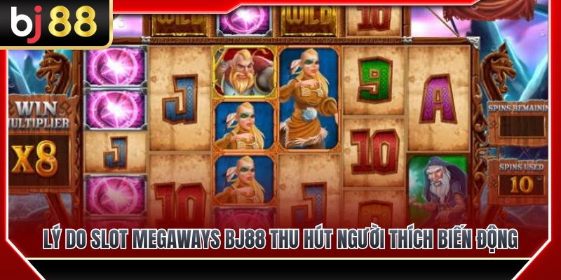 Slot Megaways BJ88 – Dòng Game Nhiều Cách Thắng Cho Người Thích Biến Động 3 Lý do Slot Megaways BJ88 thu hút người mê biến động