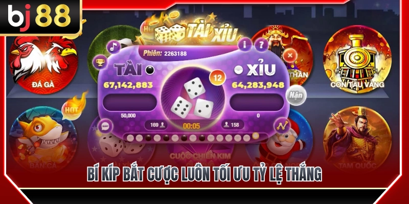 Tài Xỉu Mini BJ88 – Ván Ngắn, Luật Dễ Hiểu, Tốc Độ Cao 4 Mẹo bắt cược giúp tối đa hóa cơ hội thắng