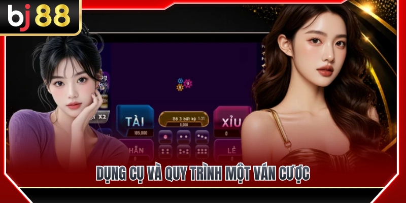 Xóc Đĩa BJ88 – Luật Chơi Nhanh, Ván Gọn Cho Người Mới 3 Bộ dụng cụ cùng trình tự diễn ra một ván cược